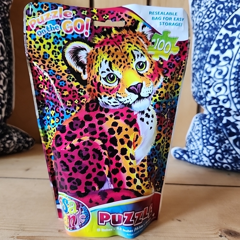 Lisa Frank 100 piece on the go Hunter Cheetah puzzle